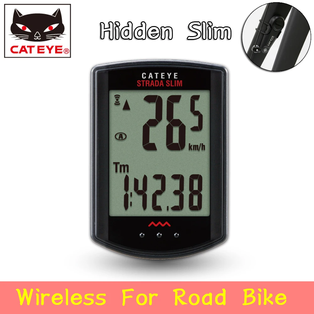 

CATEYE CC-RD310W Cycling Bicycle Wireless Digital Computer Speedometer micro ultra light thin Racing Stopwatch For Road Bike