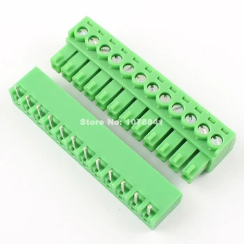 

50 Pcs Per Lot 3.81mm Pitch 12 Pin Right Angle Screw Pluggable Terminal Block Plug Connector
