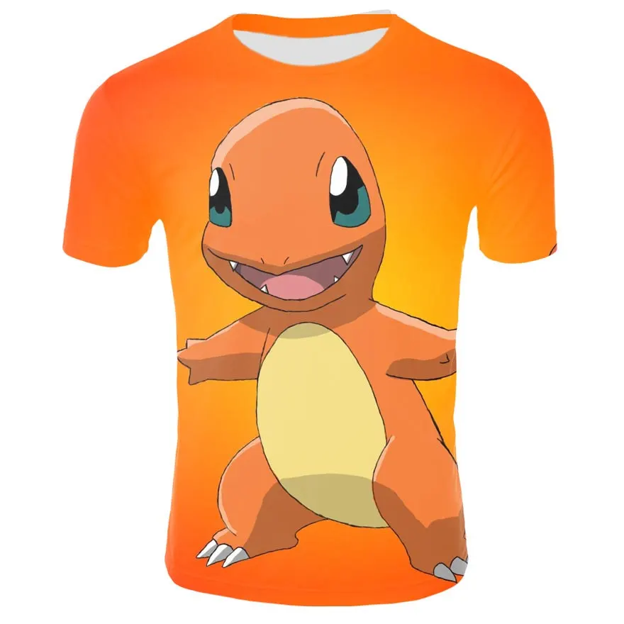 

2019 3D Pokemon Pikachu T-shirt For Men Women Tshirts Fashion Summer Casual Tees Anime Cartoon Clothes Cute Costume Drop Ship