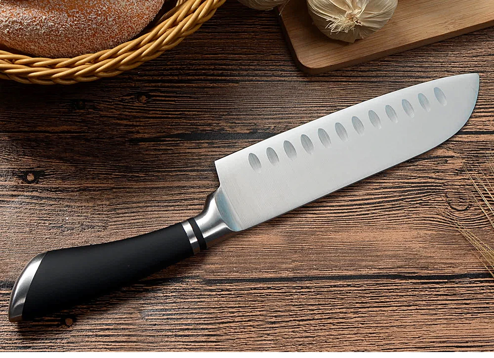 Кухонный нож Santoku, инструменты для приготовления пищи, Высококачественный нож из нержавеющей стали, 7 дюймов, японский кухонный нож, острый лососевый мелкий нож