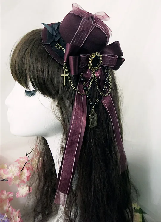 

Lovely Gothic Victorian Era Bonnets Lolita Headdress Head Wear
