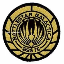 Battlestar Galactica Экран версия BSG-75 офицерская форма м/ф ", с нашивкой в виде логотипа, термоклейкая заплата/жетон Заказная заплата