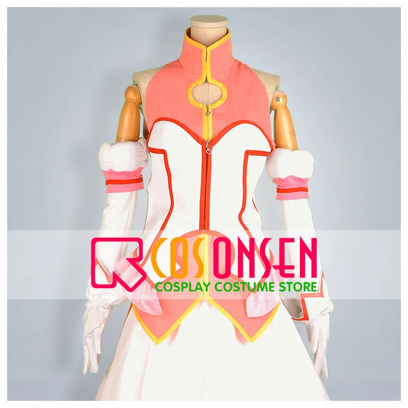 Cosonsen Anime Dog Days Millhiore Firianno Biscotti Millhi Cosplay Costume White Pink Color