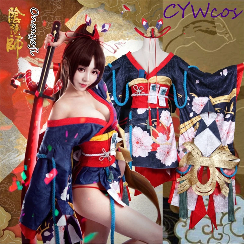 Костюм для косплея Onmyoji MOBA SSR женский юбка кимоно в японском стиле рождественские