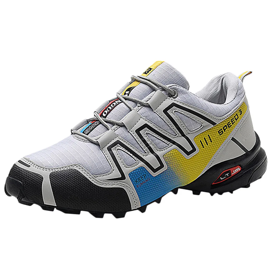 

CHAMSGEND Men's Large size mesh breathable sneakers ultra light non-slip casual work shoes lightweight fashion running shoes