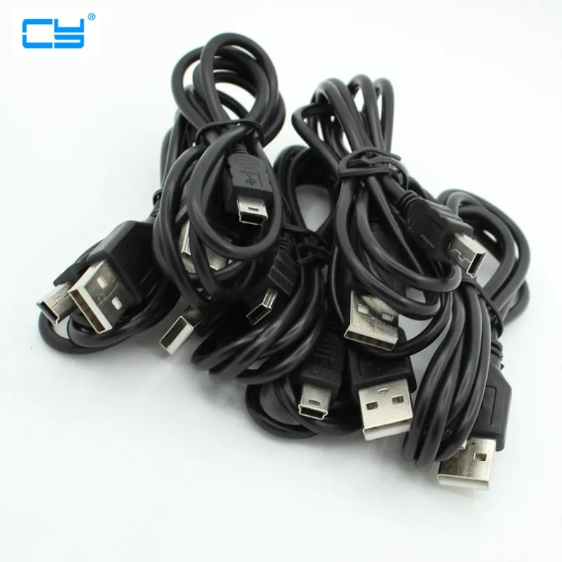 Новый длинный разъем 10 мм Mini USB 2 0 A штекер в 5 Pin B зарядный кабель для передачи