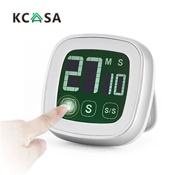 Kcasa kc-08 сенсорный цифровой Кухня таймер часы громкий сигнал тревоги подсветкой Дисплей количество Подпушка и Пособия по кулинарии выпечки