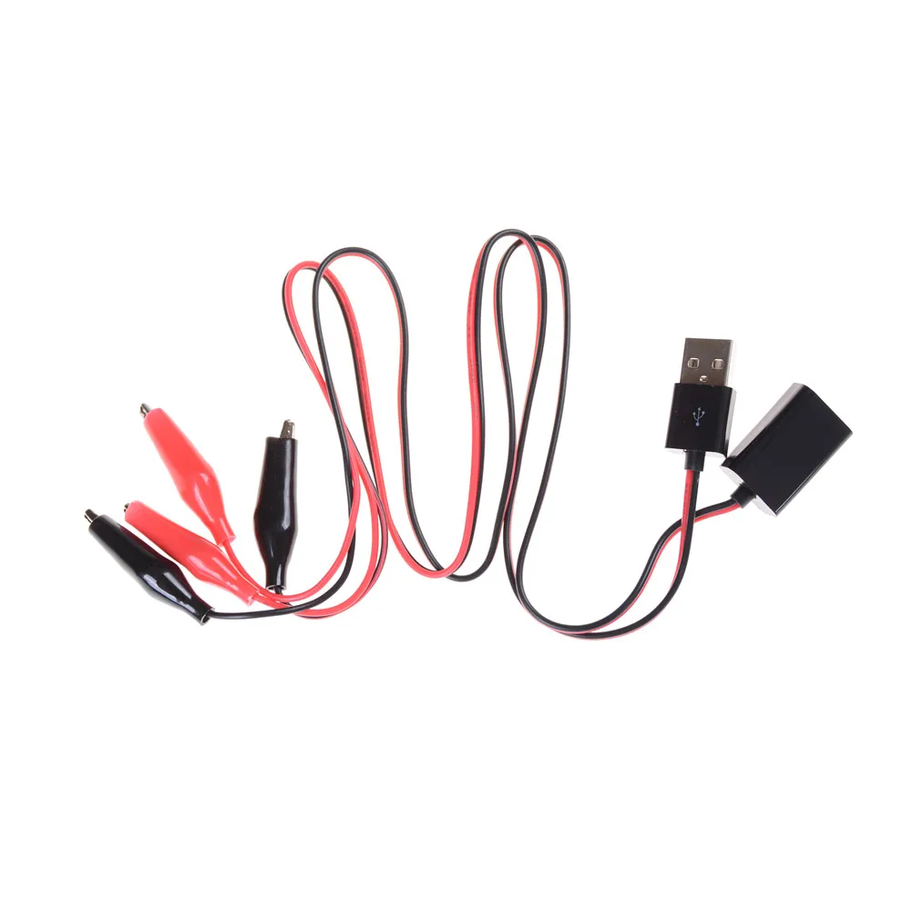 

USB Tester DC Voltmeter ammeter capacity meter Alligator clips Crocodile Wire 1Set New
