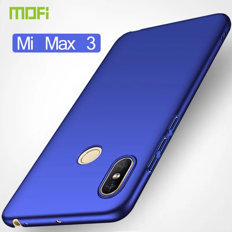 Чехол Mofi для Xiaomi Max 3 чехол Mi жесткая задняя крышка из ПК однотонный чистый тонкий 6