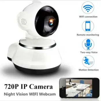 

720P Wireless Wifi IP Camera Home Security Surveillance Camera 3.6mm Lens Wide Angle Indoor Camera Support Night Vision