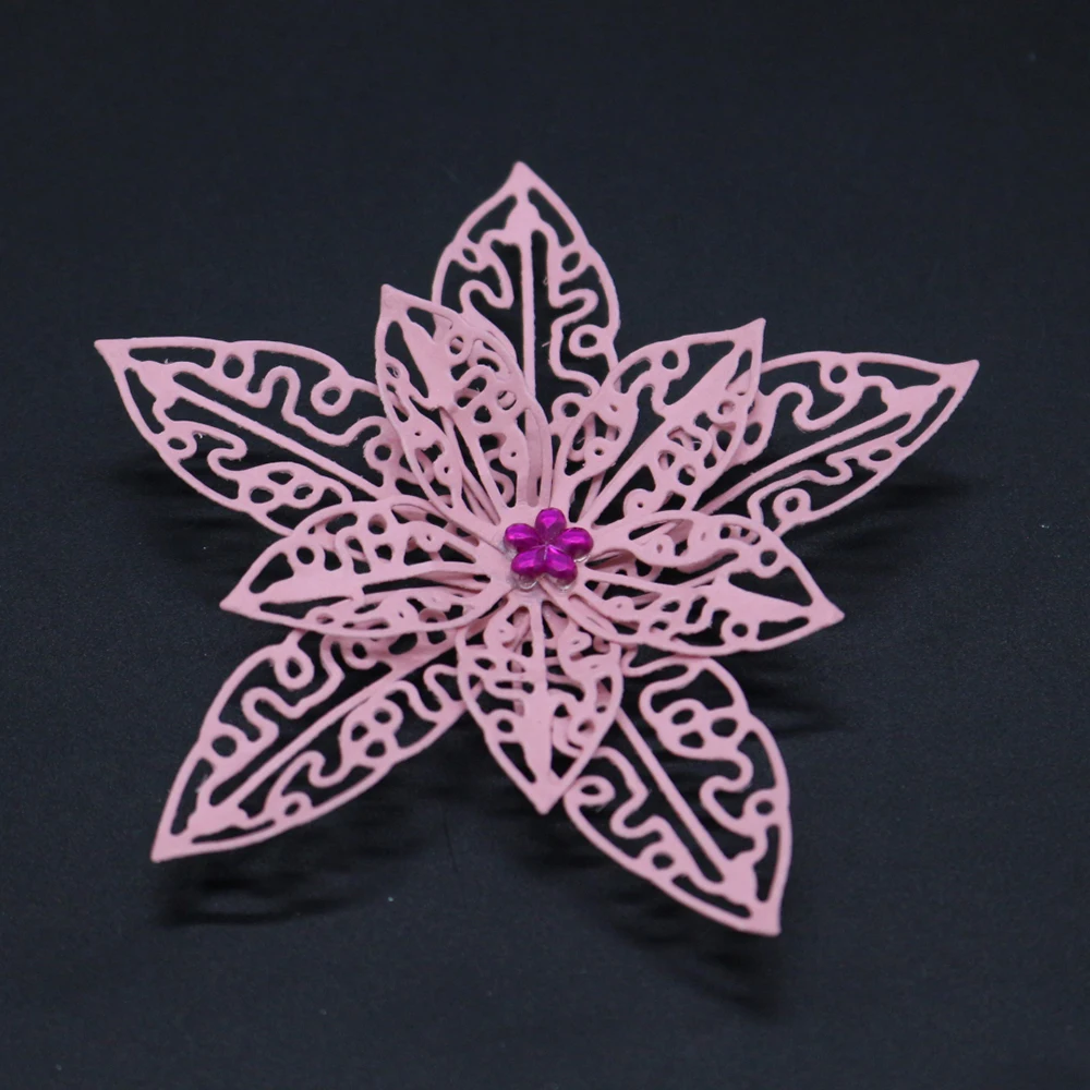 

2018 Flower Petals Metal Cutting Dies 3D DIY Scrapbooking Carbon Sharp Craft Cut Die Photo Invitation Card Decoration Knife Mold