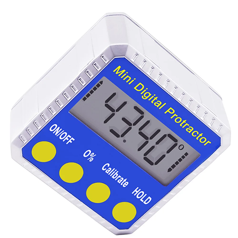 4 x 90° Digital Protractor Gauge Level Angle Finder Inclinometer Magnet Base KU