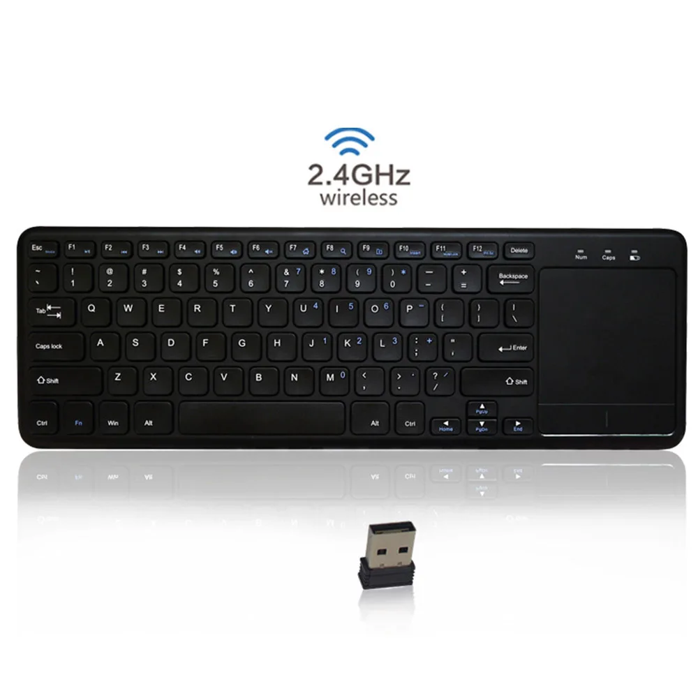 

2.4G Wireless Keyboard Multi-touch Touch Panel Keyboard with USB Receiver for Laptops Universal 2019 new