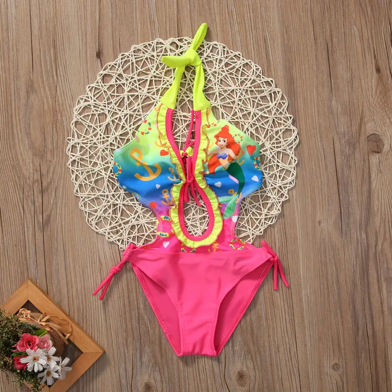 2017 جديد حار بيع جميلة الاطفال فتاة طفل ارييل لباس سباحة بيكيني Tankini ملابس السباحة ملابس بحر 2017 جديد حار بيع جميلة الاطفال فتاة طفل ارييل لباس سباحة بيكيني Tankini ملابس السباحة ملابس بحر