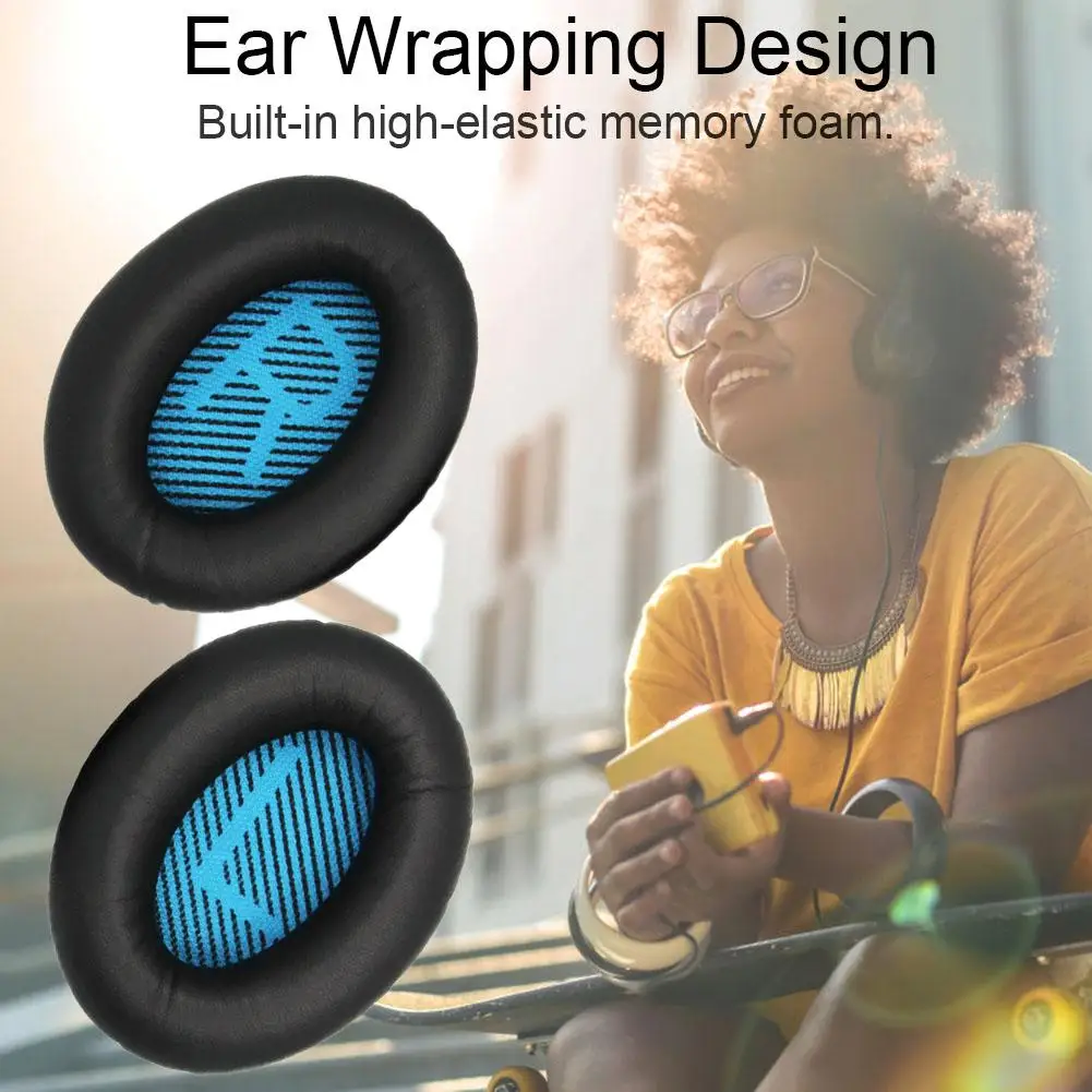 

1 Pair Of Headphone Replacement Pad Sponge Cover Replacement Ear Pad For Bose Quietcomfort Qc2 Qc15 Qc25 Qc35 Ae2 Ae2I