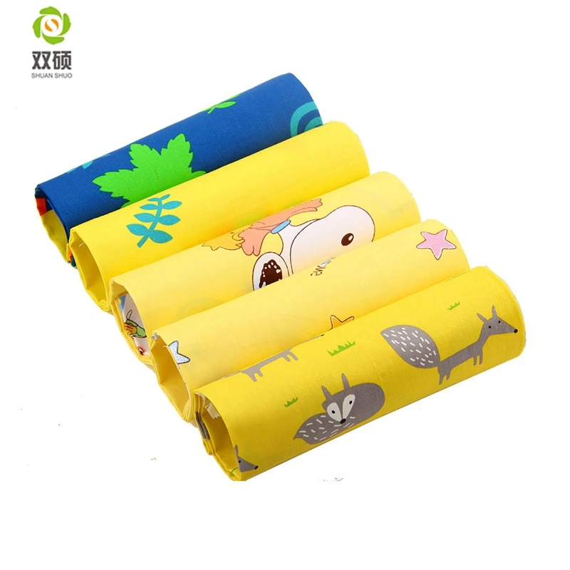 

Shuanshuo Cartoon Series Twill Cotton Fabric Patchwork Cloth Of Handmade DIY Quilting Sewing Textile Material 160*50cm