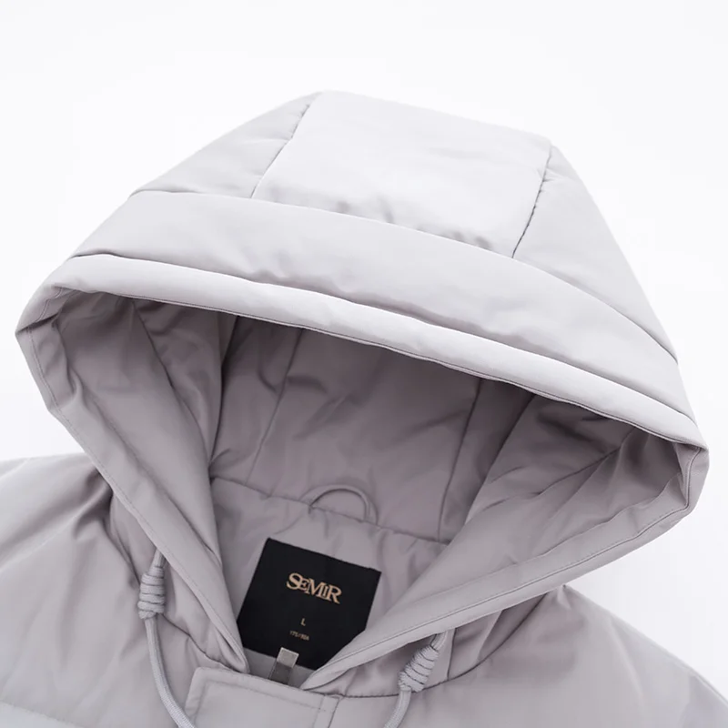 Ideal  SEMIR 2019 New Winter Men Down Jacket 2XL Extra Long Duck Down Coat Thicken Warm Windproof Male Out