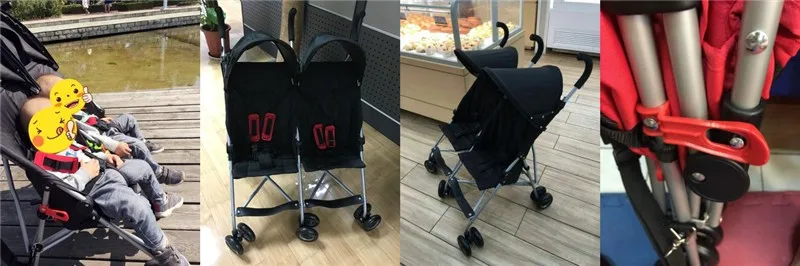 Клевые Дети Детские Двойные коляски портативный автомобильный зонтик подвеска Складная коляска для ребенка коляска тележка для близнецов