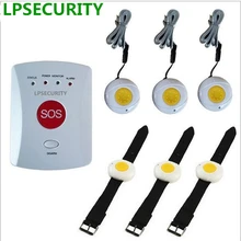 LPSECURITY SOS сигнализация беспроводной GSM сигнализация Домашняя безопасность пожилых людей помощник от 1 до 8 с аварийной кнопки тревоги