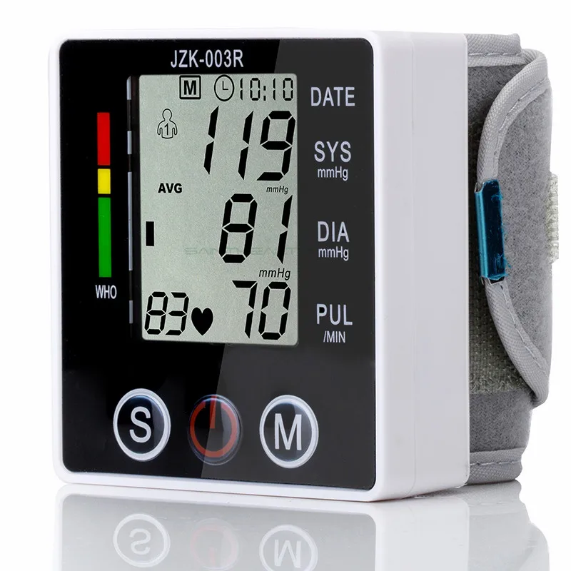 Automatic Digital Wrist Blood Pressure Monitor Meter Cuff Blood Pressure Measurement Health Monitor Sphygmomanometer Health Care