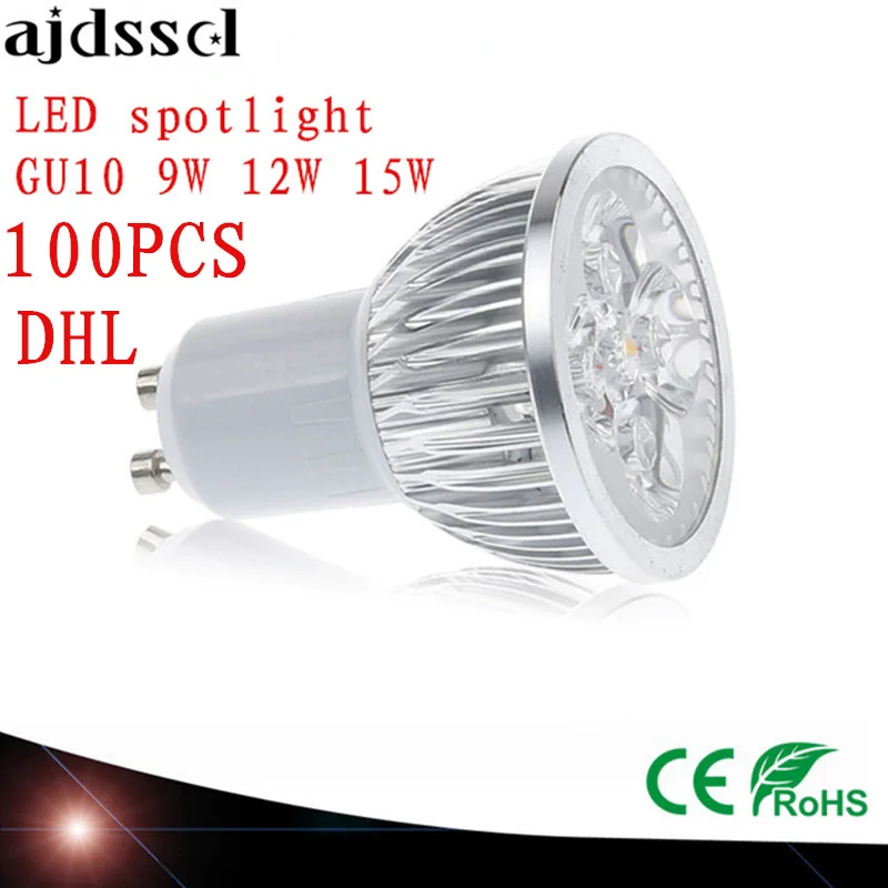 

100X High Power spot Lampada LED spotlights GU5.3 MR16 E27 9W 12W 15W GU10 led bulbs Dimmable Led Lamp light AC&DC12V AC110V220V