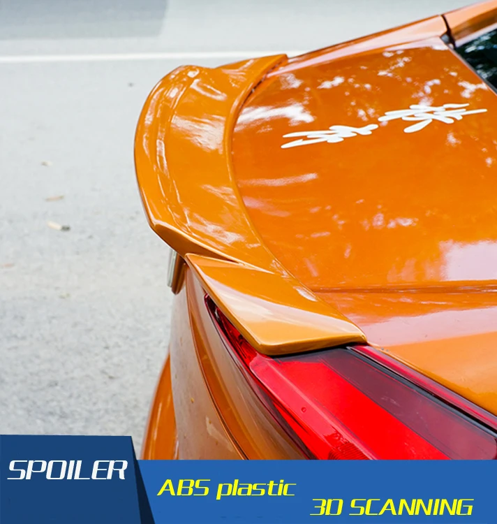 

For 17 Civic Spoiler Yefor ABS Material Car Rear Wing Primer Color Rear Spoiler For Honda Civic Spoiler 2017