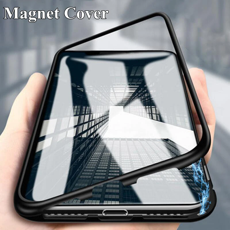 

360 Magnetic Clear Case For Samsung Galaxy Note 9 8 Samsung s8plus note8 Cover Coque For Samsung Galaxy S9 S8 Plus Note9 Cases