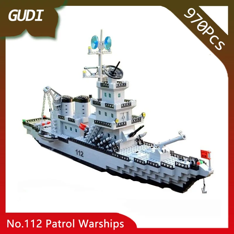 

Doinbby Store 112 970Pcs SWAT Team Series Patrol Warships Model Building Bricks Set Blocks Toys Compatible with Legoings