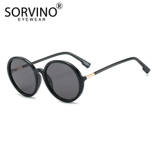 SORVINO Vintage diseñador grandes gafas de sol redondas mujeres 2020 marca 90s lujo de gran tamaño Rosa círculo gafas de sol P342