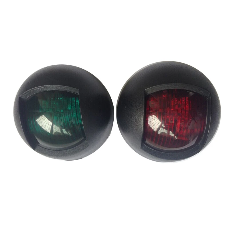 

1Set Red Green Navigation Light 12V Marine Boat Tungsten Bulb Left and Right Starboard/Port Light