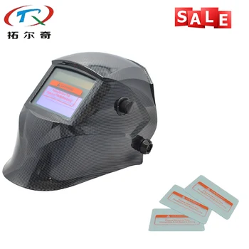 

Fast Delivery Water transfer Black Welding Mask Chameleon Auto Darkening Best Welder Tools Welding Helmet TRQ-JD07 with 2233de