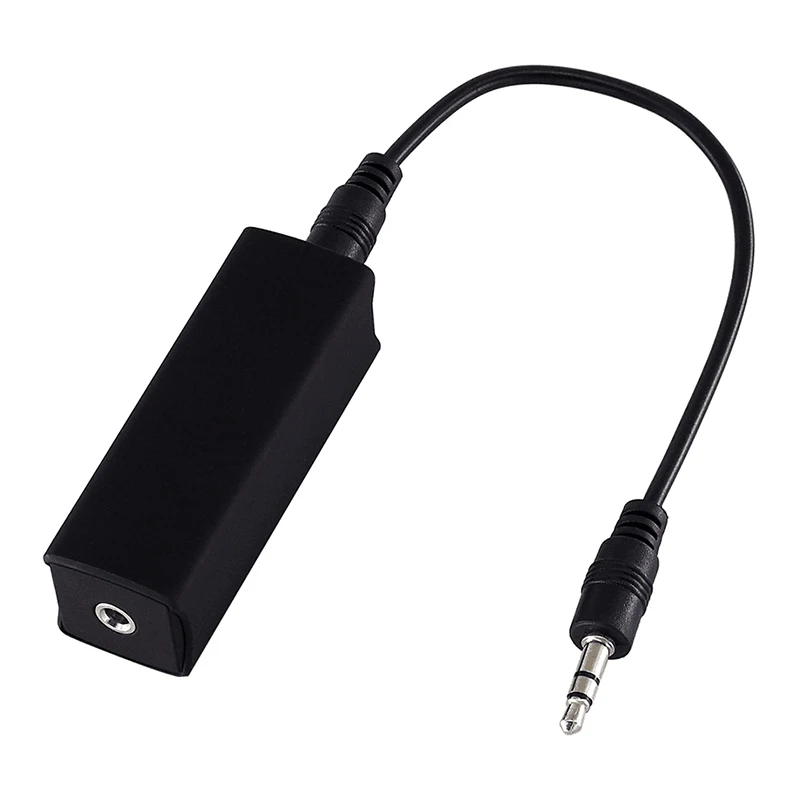 SSRIVER Ground Loop Noise Isolator Audio Anti jamming Device with 3.5mm