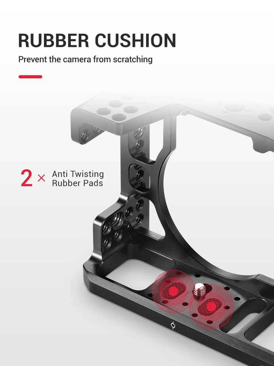 SmallRig A73 Cage A7R3 / A7RIII / A7III Camera Cage for Sony A7R III / A7M3/ A7 III W/ Arri Locating / 4/1 8/3 Threads hole 2087