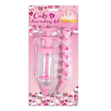 Украшение бисквитов печенья для торта набор шприц для глазури 8 насадок(розовый