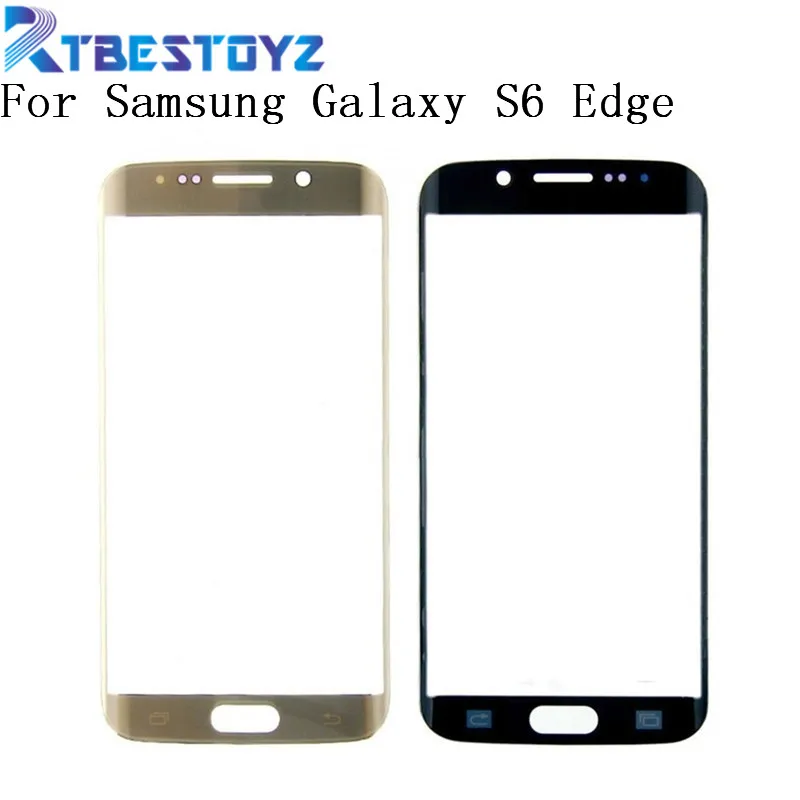 Сенсорный экран RTBESTOYZ переднее внешнее стекло объектива для Samsung Galaxy S6 Edge G925 G925F