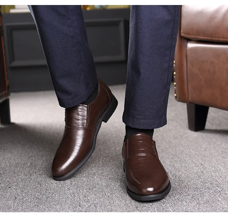 Autumn and winter new men's casual business shoes soft bottom men dress shoes leather zapatos de hombre men dress shoes669