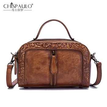 

Genuine Leather Luxury Handbags Designer Women Bags Wipe Color Vintage Messenger Bag 2019 New Arrival Brand Women Crossbody Bags