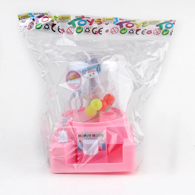 Children's Simulation Small Catching Candy Clips Machine Interactive Manual Mini Educational Toys Boys Girls Desktop Toys 5