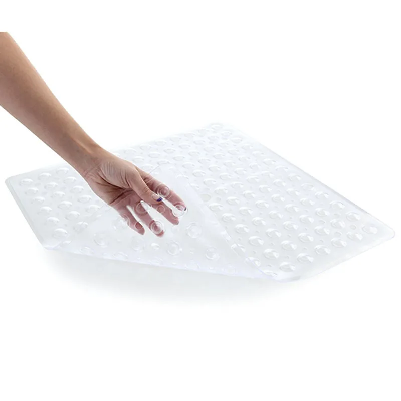 54*54CM Square Vinyl Non Slip Bathtub Mat Anti Bacterial Shower Mat