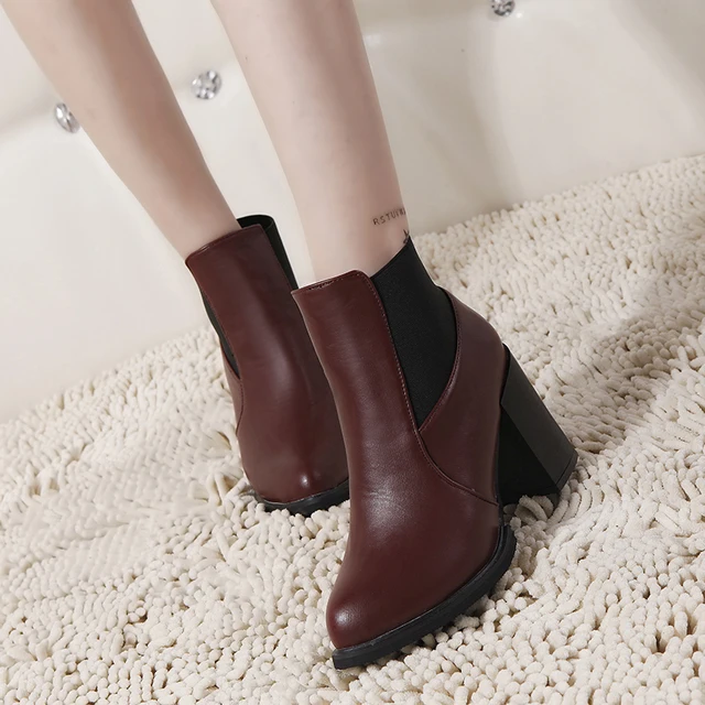 paint and leather boots