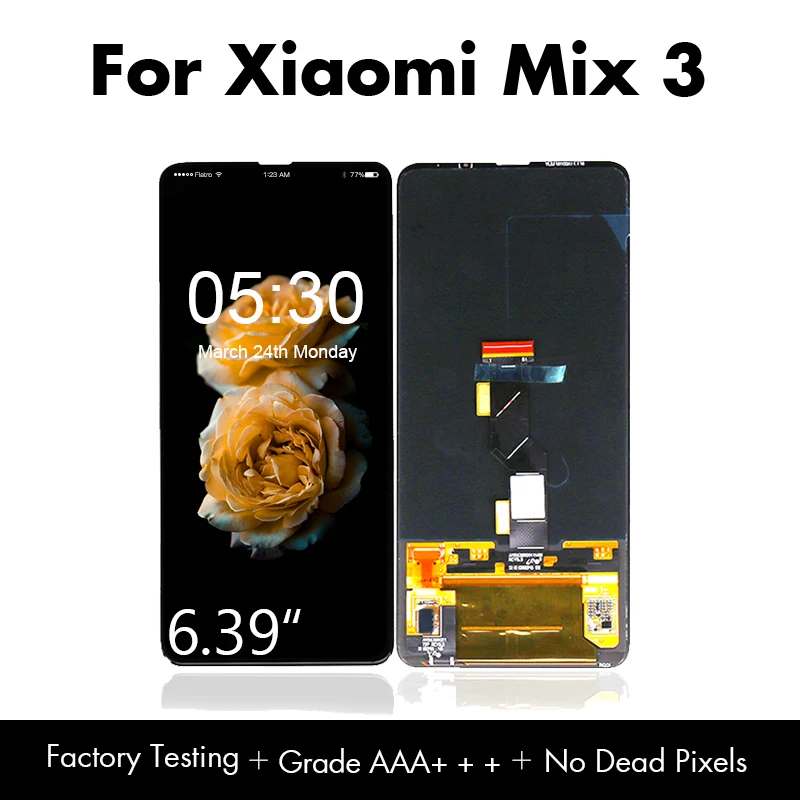 6 39 &quotдля Xiaomi Mi Mix3 LCD Super AMOLED дисплей экран Сенсорная панель дигитайзер для Mix 3