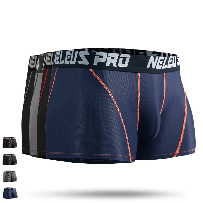 2018 Newest Men Underwear Sport Fitness Slim Fit Boxers Breathable