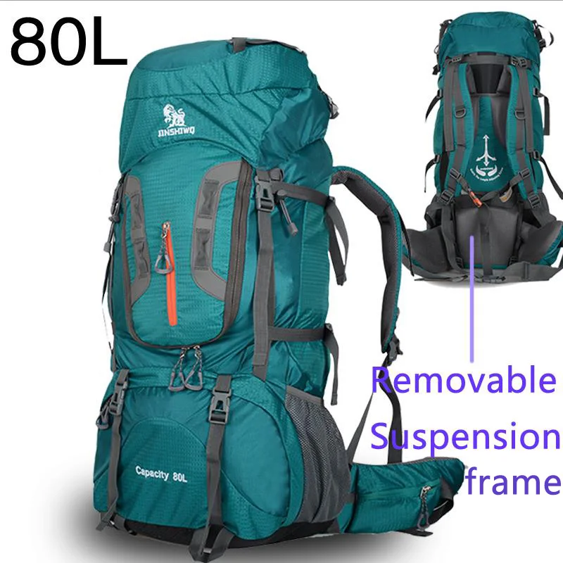 80L lightweight Mountaineering Bag Large Capacity Trekking Rucksack