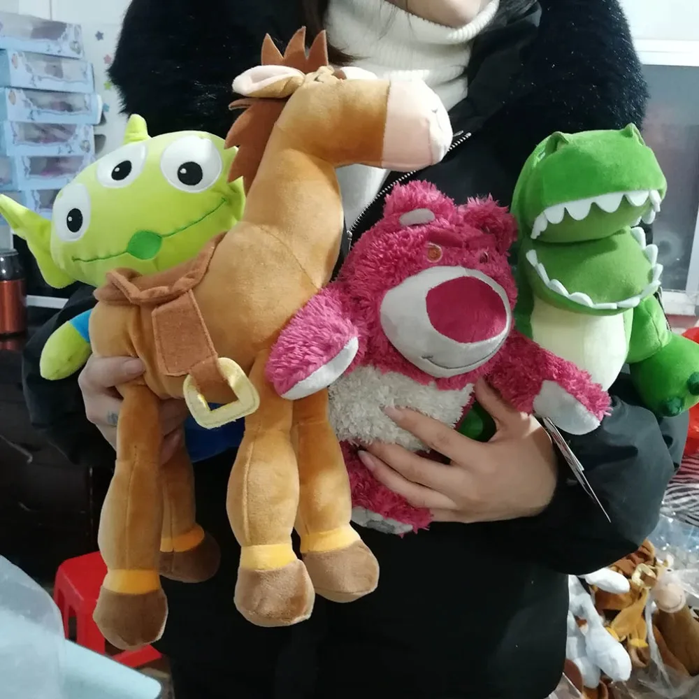 Оригинальная история игрушек Woody Lotso клубничный медведь Bullseye Alien Rex динозавр