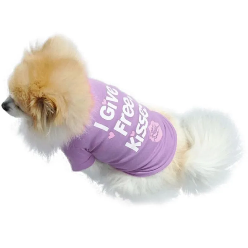 Pet Puppy Summer Shirt Small Dog Cat Pet Dog Clothes Vest T Shirt Fashion Dogs Costume Accessories Free Shipping*75