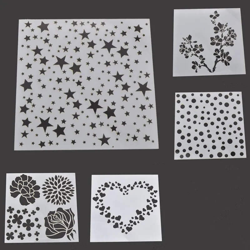 

Layering Stencil Template For DIY Scrapbooking Photo Album Paper Cards Craft New
