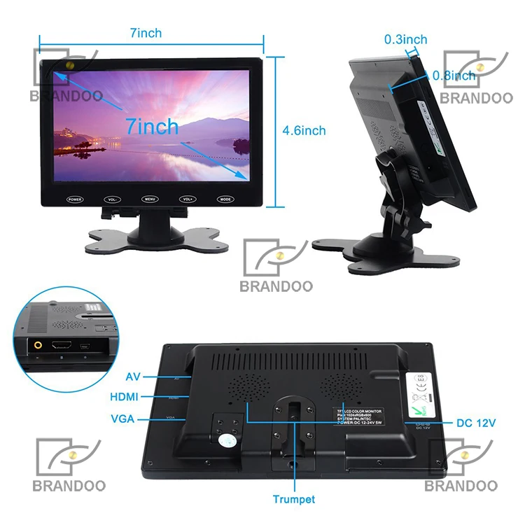 HD Monitor dimension