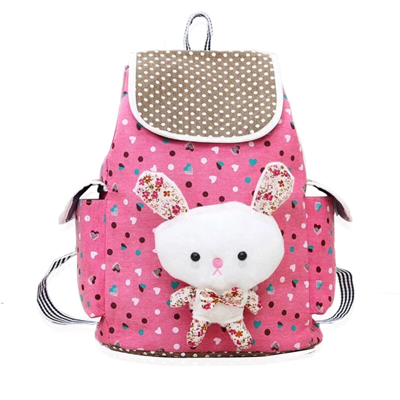 2017 New Cute Rabbit Children School Bag font b Kids b font font b Backpack b