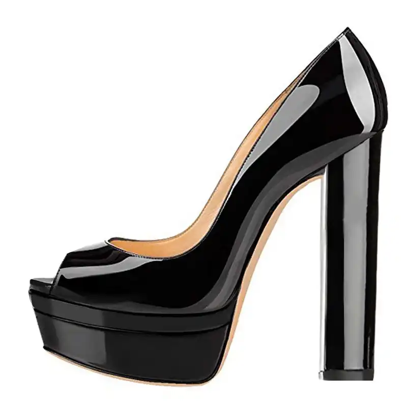 Onlymaker Women/'s Pointed Toe Work High Heels Lady Block Chunky Pumps Shoes Size