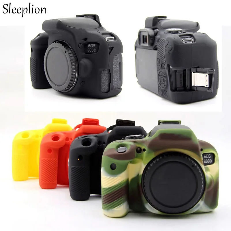 

Sleeplion Nice Soft Silicone Rubber Camera Bag Protective Body Cover For Canon Eos 800D DSLR Camera Battery Cover Opening